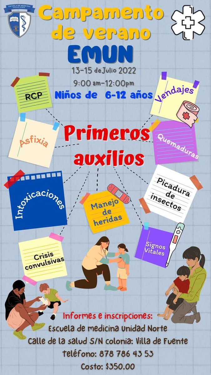 EMUN_UAdeC's tweet photo. ¡Tenemos algo preparado para los niños de 6-12 años este verano! 
El próximo lunes 6 de junio publicaremos la dinámica de registro así como los requisitos para que puedan participar en el primer campamento de verano EMUN 🧑🏽‍⚕️👩🏼‍⚕️👨🏻‍⚕️. https://t.co/iZj5wvqy7a