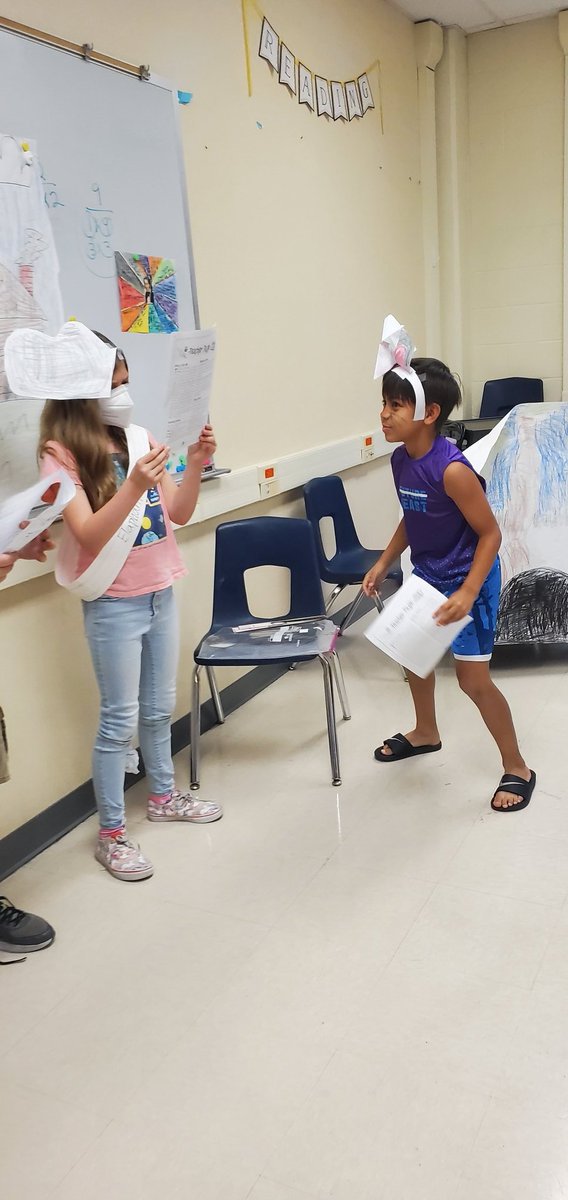OttSTEM's tweet photo. Last week of school and students are still collaborating, communicating, and creating!!! They loved performing their plays. @PrincipalBueno @mel_longoria19 @adelagarza07 #funinfouth #rootedatott https://t.co/xd5AuFeCdo