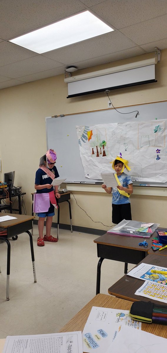 OttSTEM's tweet photo. Last week of school and students are still collaborating, communicating, and creating!!! They loved performing their plays. @PrincipalBueno @mel_longoria19 @adelagarza07 #funinfouth #rootedatott https://t.co/xd5AuFeCdo
