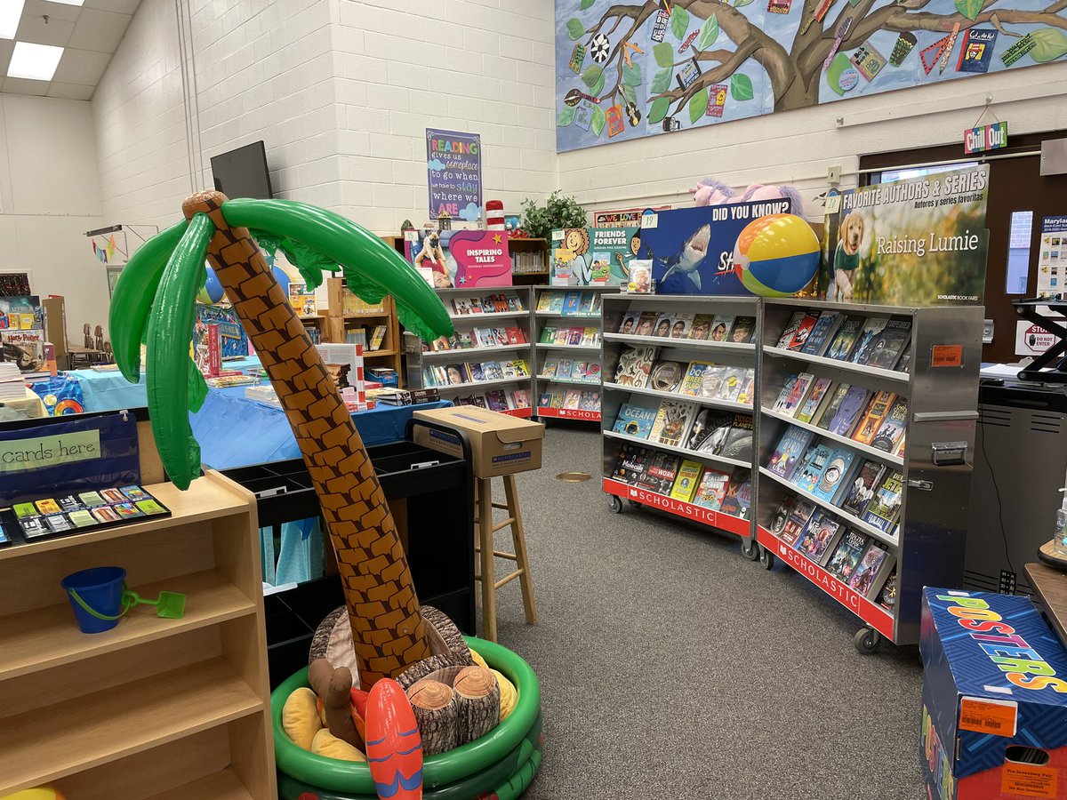 cseslibrary's tweet photo. Stock up on some great books for the summer at our CSES Book Fair! 📚Thanks to all who have shopped so far. Friday is the last day to shop! #scholasticbookfair https://t.co/Fx9cIIvbJC