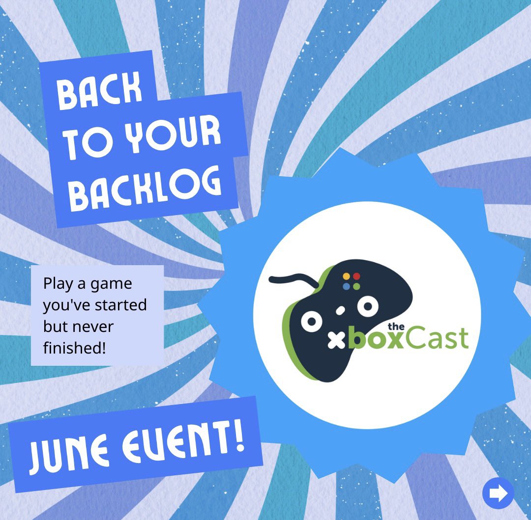 TheXboxcast's tweet photo. #backtoyourbacklog is in full swing for the month of June!
Sooooo.... what's everyone playing this month!? 🤩 https://t.co/Ltqkqo0mJc