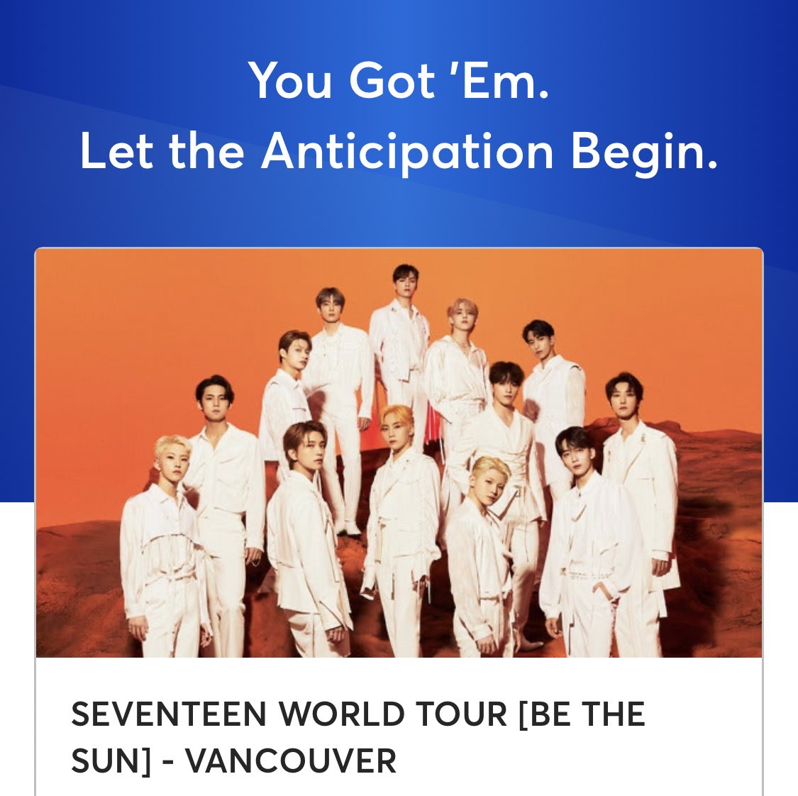 チケット取れた〜〜〜😭🧡🧡久しぶり過ぎる現場…❗️うれしい〜〜〜‼️