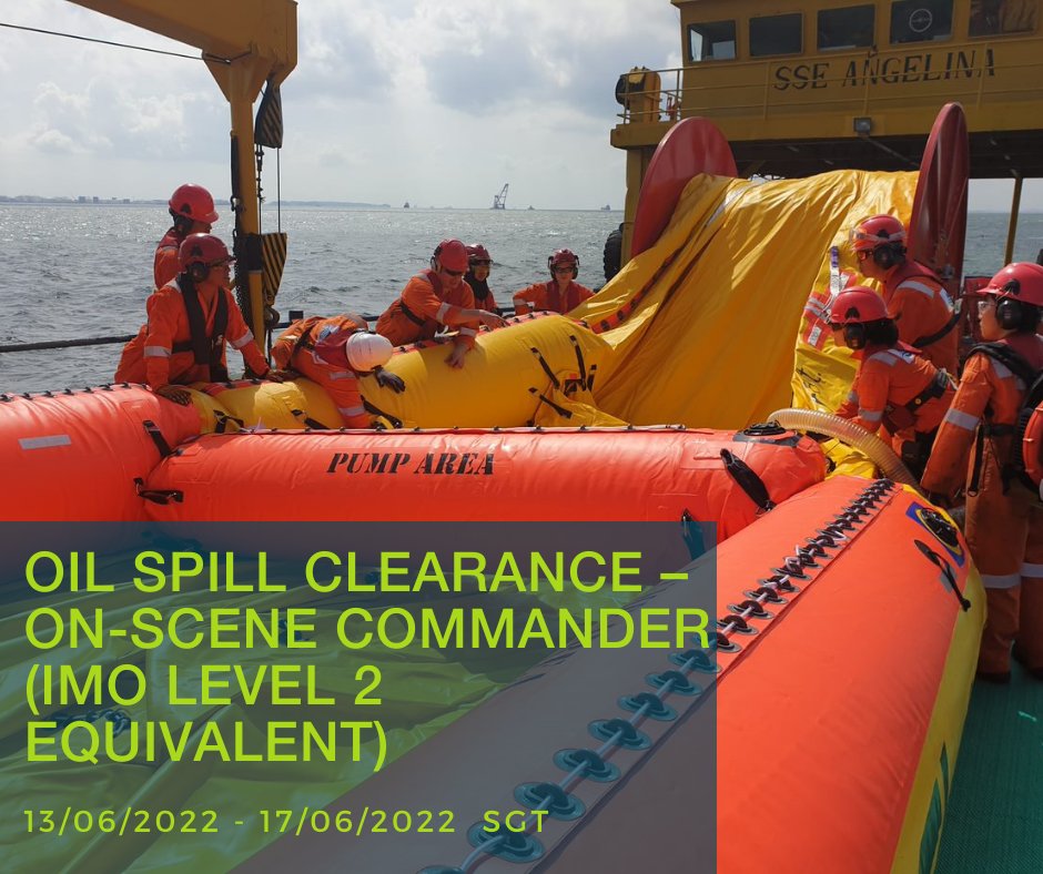 oilspillexperts's tweet image. Limited spaces left on our upcoming Oil Spill Clearance - On-Scene Commander (IMO Level 2 Equivalent) training course in Singapore. Ideal for roles in site safety or environmental support positions within an IMT or Emergency Response teams.
bit.ly/3cTsIOR
#imolevel2