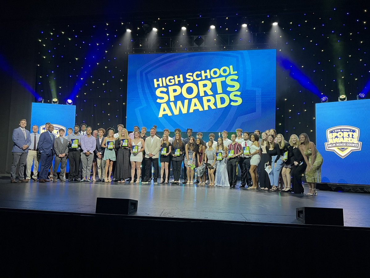 Congratulations to all of the award winners from tonight’s Palm Beach Post Best of Preps Event!  And shout out to all of the nominees who all had an outstanding seasons! #PBCHSSA