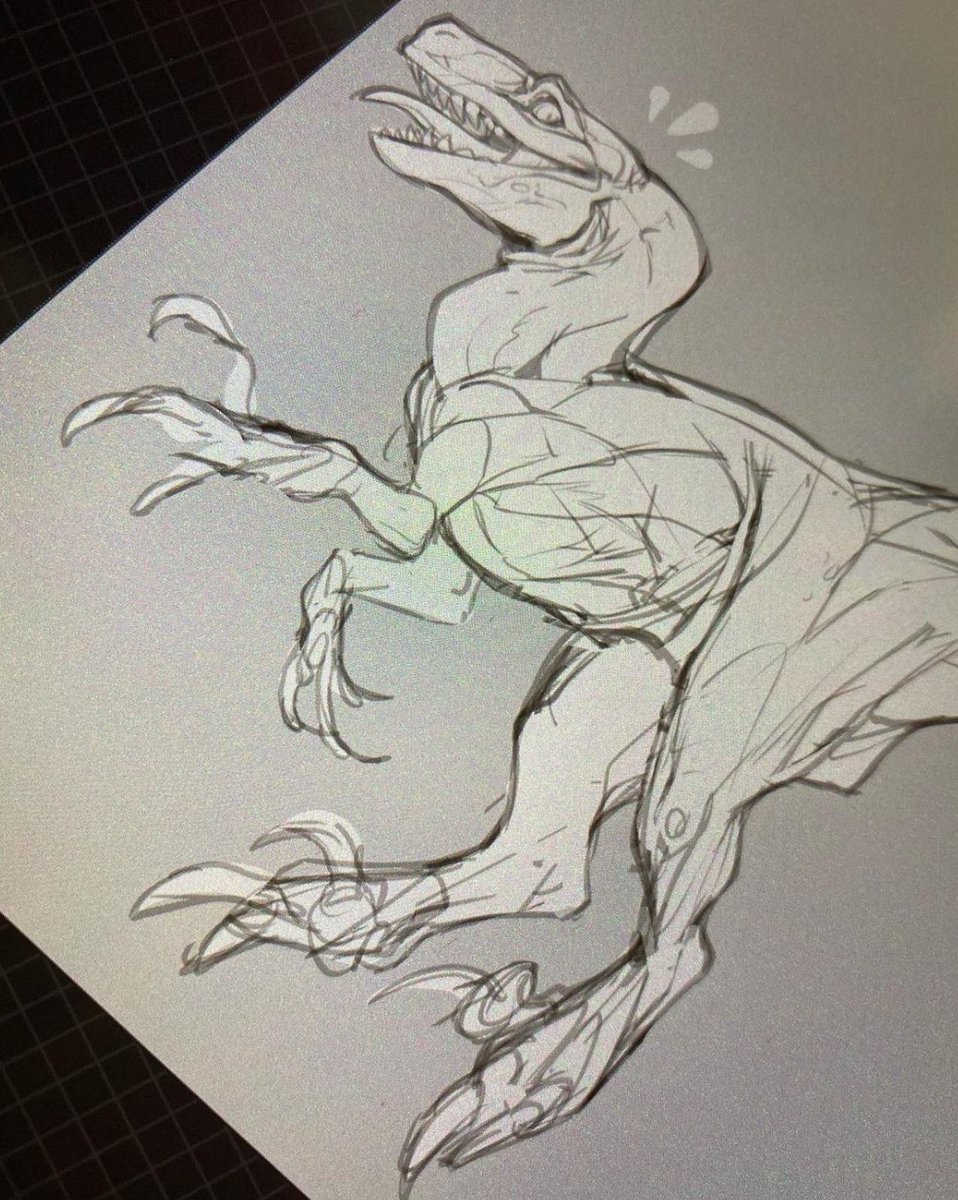 _rannef_'s tweet photo. Look I drew a shitty little dinosaur. 🐊 https://t.co/xgld5ZHky0