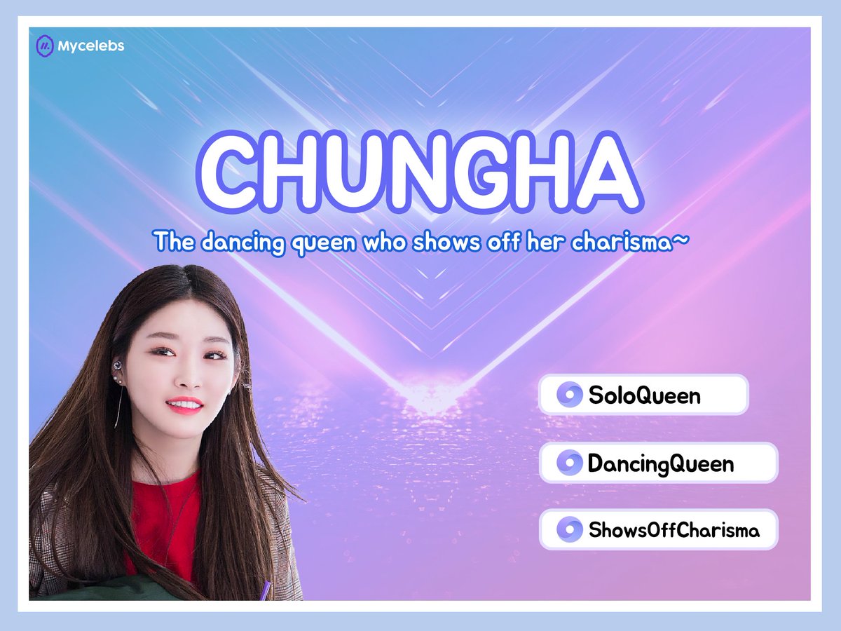 mycelebsstar's tweet photo. Three #FemaleStars That Are #Solo #Queens by #Mycelebs AI !
#SUNMI
https://t.co/ugsh2feDMi
#YOOA
https://t.co/WG1qljkUvk
#CHUNGHA
https://t.co/y8G1MosAVm
Q Who is YOUR solo queen? https://t.co/F6MVzPg7Hk