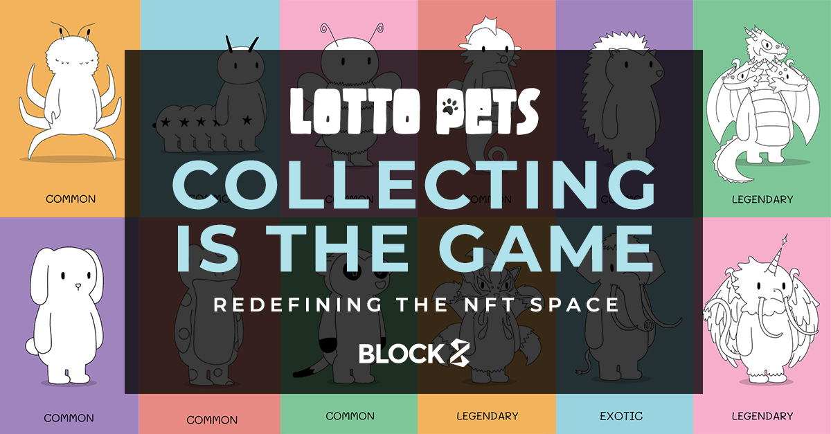 block8_com's tweet photo. A world of collectibles reminiscent of the old days of card collecting, combined with the future of NFTs. A bridge between the old and the new. #LottoPets #Block8 #NFT #Blockchain #CollectPlayWin https://t.co/PQFi6WLf0g https://t.co/BGI01wRo84