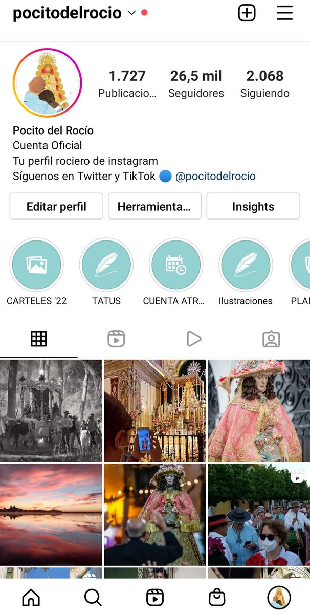 pocitodelrocio's tweet photo. Sabes que somos la cuenta rociera más importante en Instagram y Tiktok ⁉️ Síguenos en @pocitodelrocio Contenido exclusivo en cada red social❗ https://t.co/wPCvYuoZww