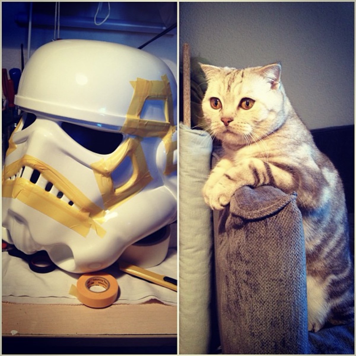 STARMASTERXX's tweet photo. PART4: What if I created my own helmet? That was the breakthrough idea that started my search for the best way to make art helmets.👾 
To Be Continued⏩ 
#STARMASTER #STARWARS #VRGO #NFT https://t.co/Rfa9eAEQbN