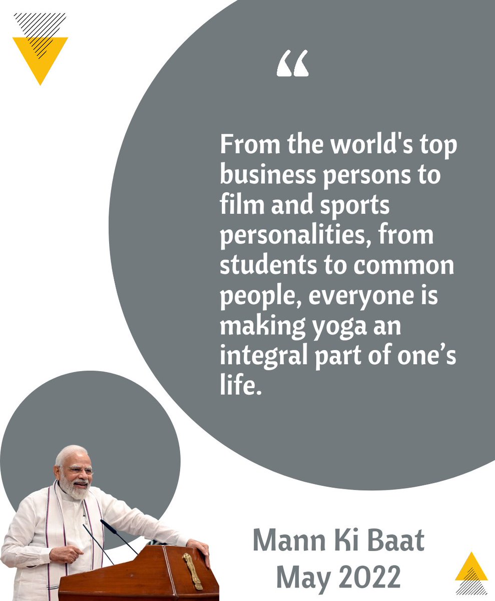 mannkibaat's tweet photo. Everyone is making yoga an integral part of life! #MannKiBaat 

(17/n) https://t.co/KuVED88JvL