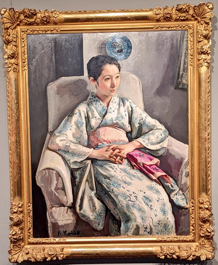 小磯良平「Ｔ嬢の像１９２６年」希少画集画、新品額付、状態良好 ヒロじい note pad on X: 