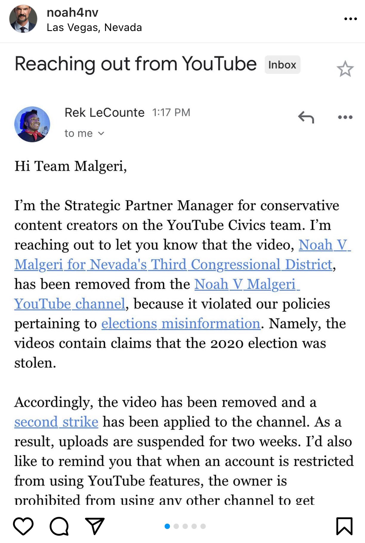 PatriotTakes 🇺🇸 on Twitter: "YouTube took down one of Nevada Republican