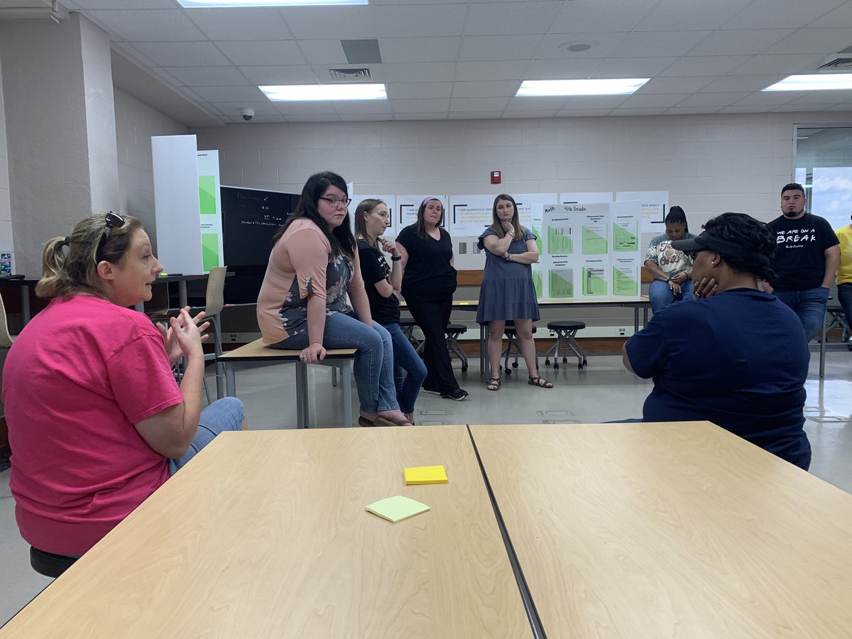 LAPhillips's tweet photo. Amazing, meaningful conversations about assessments, proficiency scales, and standards taking place during summer curriculum work in the OHS Connection. #gobigo @MarzanoResource #highlyreliableschools @GoodwinKhristie @RhondaRperry @jk_hoegh @shannonhstan1 https://t.co/mNskk49VKh