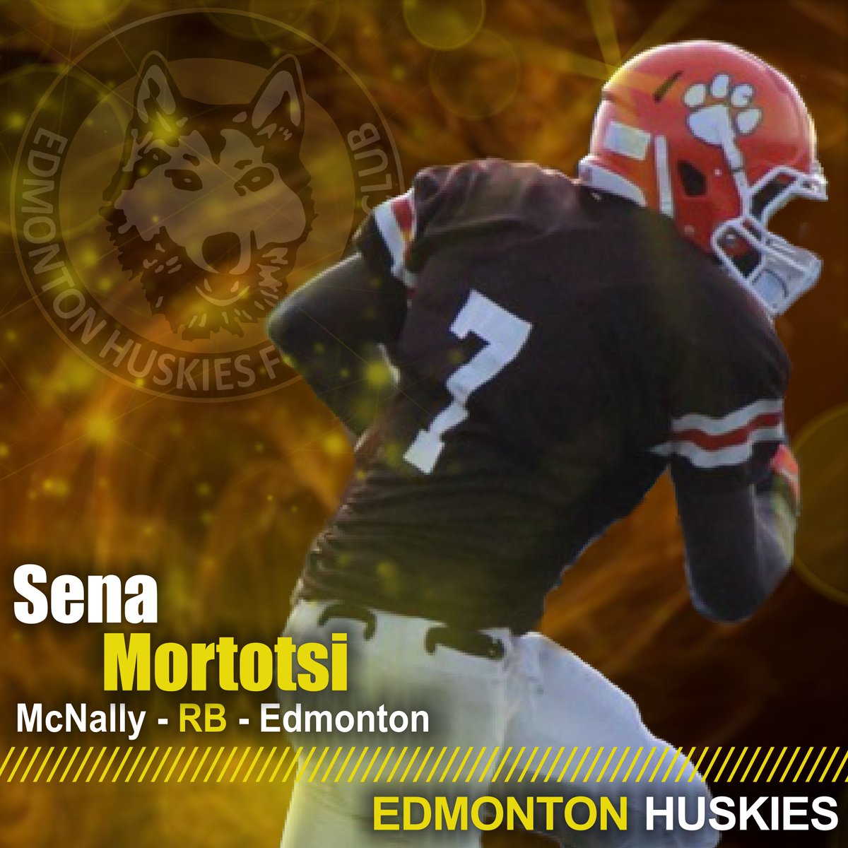 Edm_Huskies's tweet photo. It's another #CJFLsigning The #DawgPound would like to #WelcomeToThePack Sena Mortotsi on #CJFLSigningDay https://t.co/sYu5Q8kA8X
