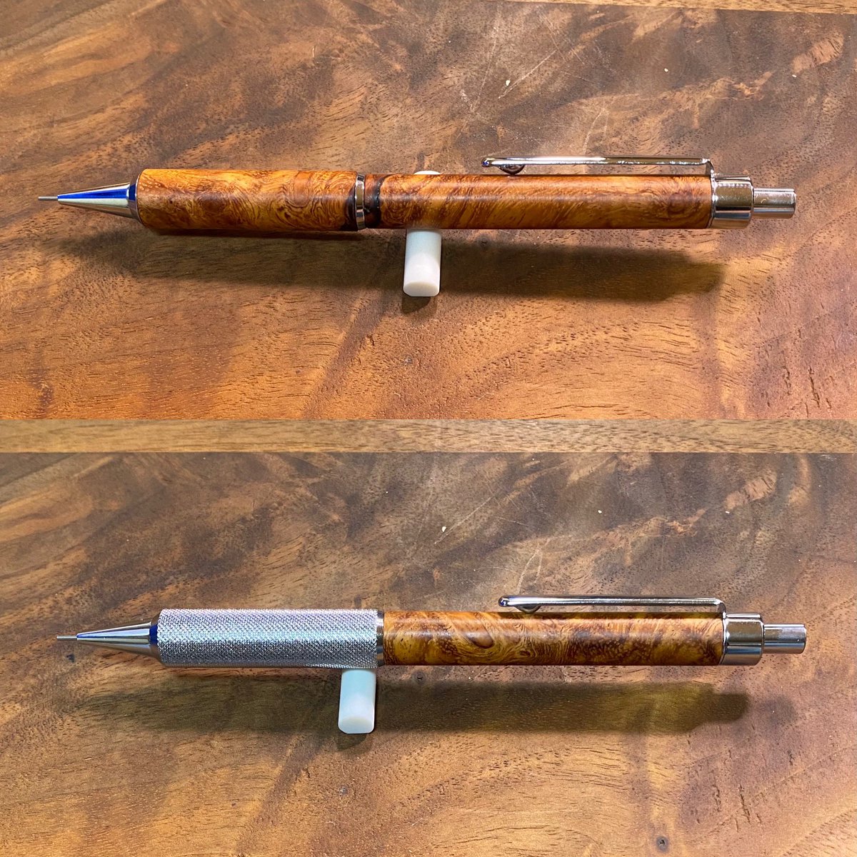 新しいMP203のローレットグリップはかなり重くなっています。 カリン瘤