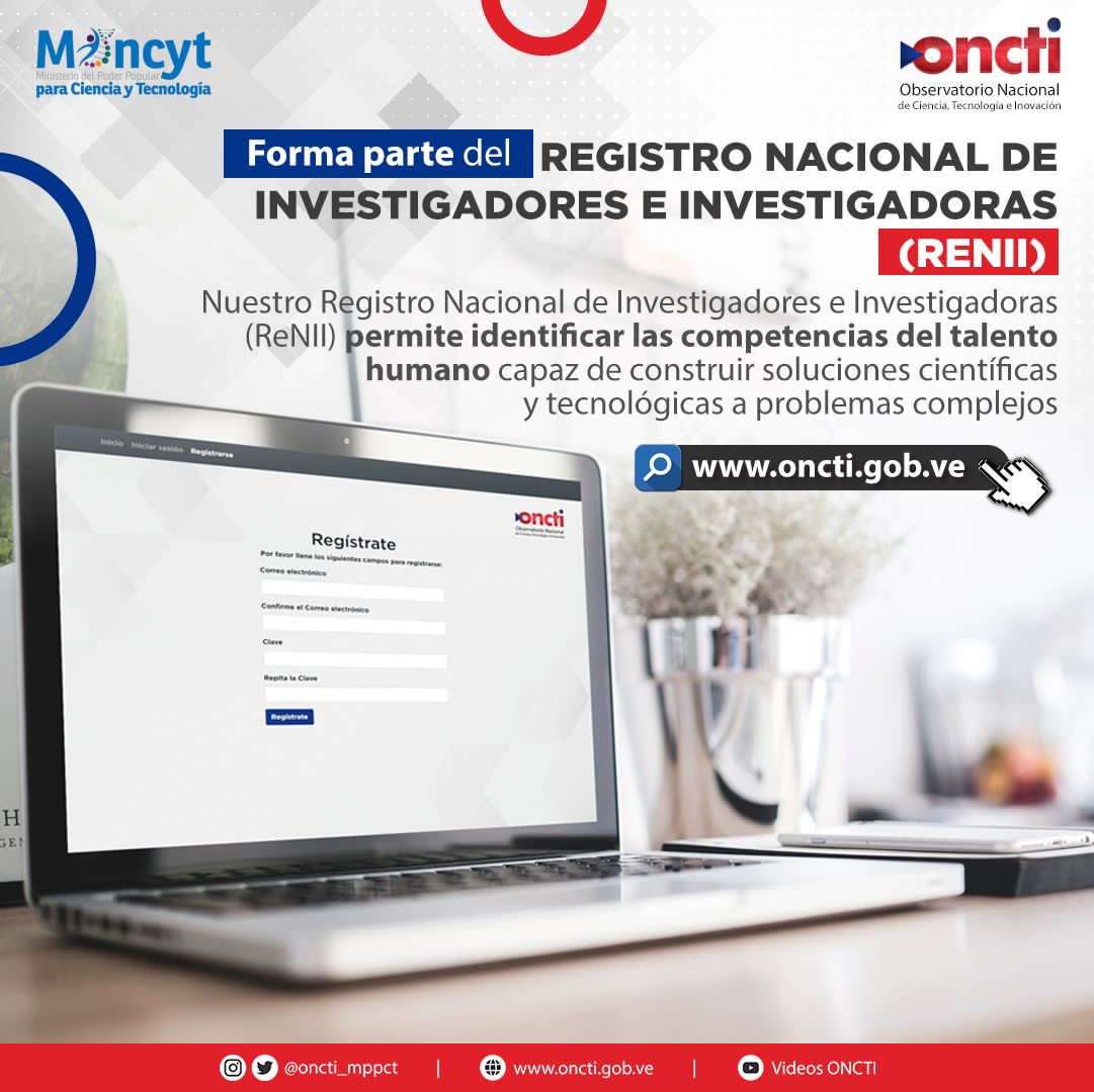FundaciteLARA's tweet photo. Registro Nacional de Investigadores e Innovadores.

Si eres investigador,  innovador o tienes algún Trabajo  o Proyecto de Investigación, Te invitamos a participar en el Registro Nacional de Investigadores e Investigadoras (RENII) 

@Mincyt_VE @Gabrielasjr https://t.co/JVRul4w3cp
