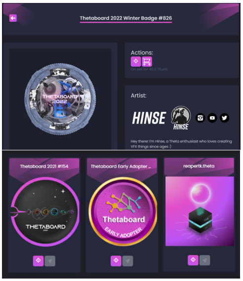 200 Tfuel MONTHLY Thetaboard 2022 NFT Draw for June.

Edition #826

Wallet also holds:
- Thetaboard 2021 (+ 100 Tfuel)
- Early Adopter <a href="/Thetaboard1/">Thetaboard</a> NFT (+100 Tfuel)
- has a TNS assigned (reapertk.theta, x2 prize)

so the overall prize is 800 Tfuel.

Congratulations