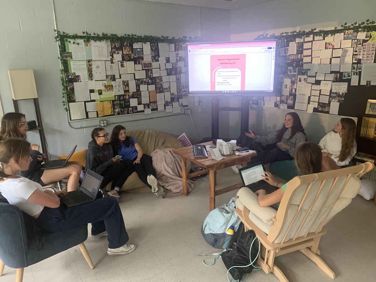 The Women’s Empowerment Club kicked off Pride Month 🏳️‍🌈 by honoring and paying respects to ALL those people who identify as women. Congrats to juniors Arianna K. and Maddie H. for starting &amp; running this fabulous club this year! <a href="/hopedalejshs/">Hopedale Jr-Sr HS</a> <a href="/HopedaleGSA/">Hopedale GSA🏳️‍🌈</a> <a href="/DerekAtherton1/">Derek Atherton</a>