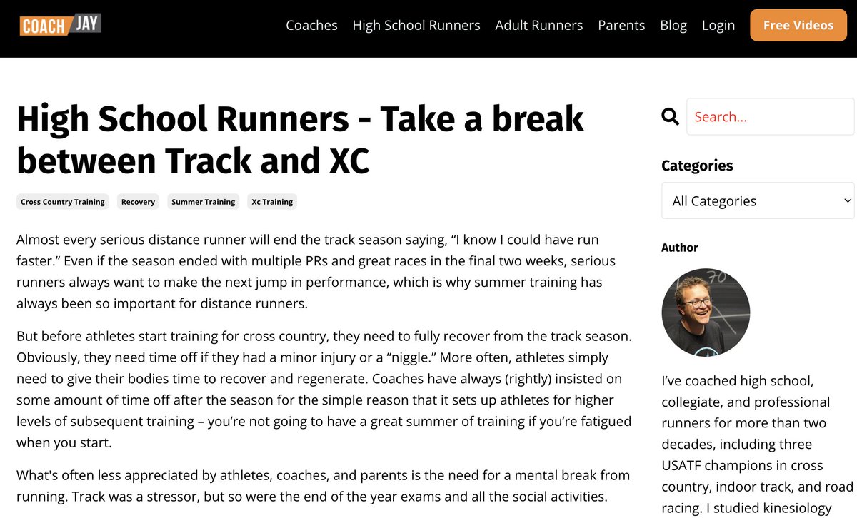 coachjayjohnson's tweet photo. Athletes: You need some downtime between track and summer XC training. 

Take just 5 minutes and read this concise plan to ensure that you're fired up before you start summer training.

https://t.co/TegsFWJvUc

Coaches: Make sure you take a break too! https://t.co/X9fTmL904t
