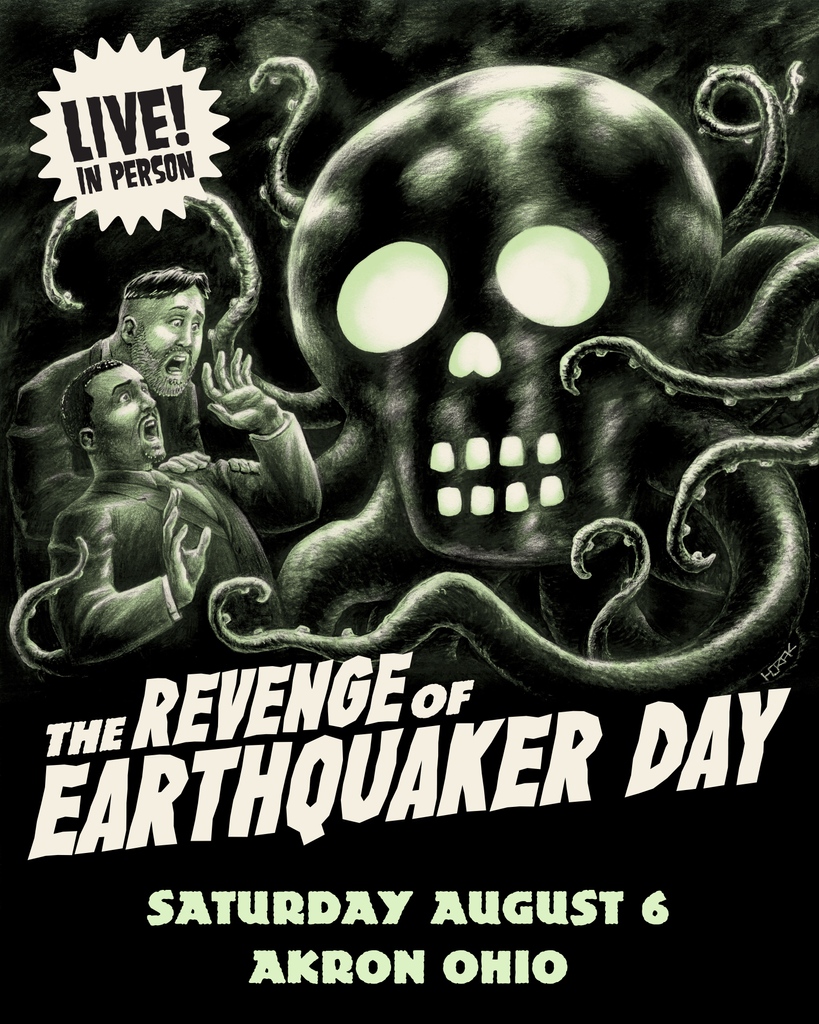EarthQuakerDev's tweet photo. You've been warned!⁠ The Revenge of EarthQuaker Day is August 6th 2022 - Head on over to our beloved Akron pedal factory for a beautiful day of LIVE music, food, prizes, pedals, and even tour our facility if you choose! https://t.co/ClnynP40xx for more info https://t.co/iOXrRX3xpF