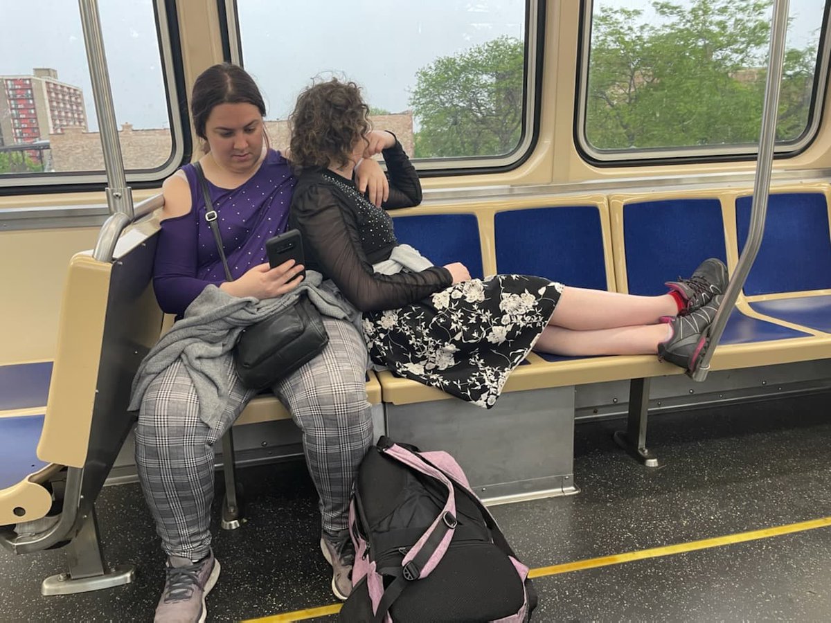 OpeSorryThankU's tweet photo. If you know us, you'll know this candid photo is a solid depiction of our relationship. #happypride #JuneIsBustingOutAllOver #Praythegaytostay β€ (benefit of public #transit that no one is talking about?!? It's better for simple moments like this! Can't just chill when driving!) https://t.co/4UnGTuECtZ