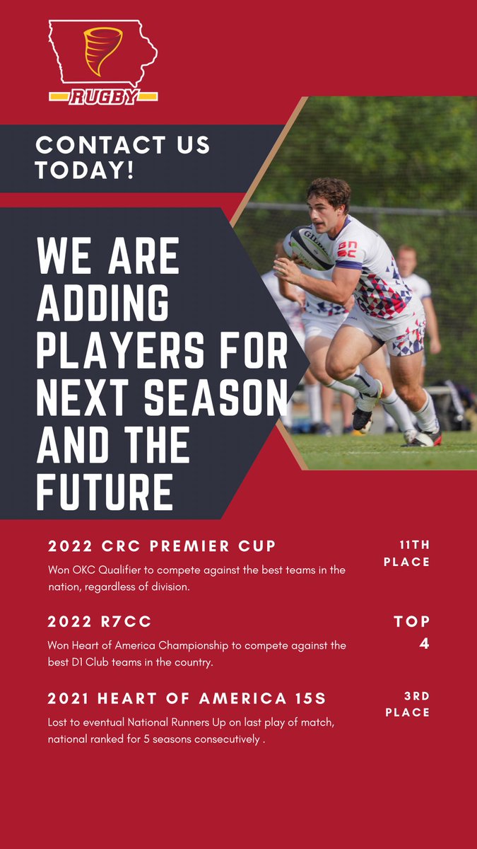 IowaStateRugby's tweet photo. If you are planning on attending ISU in the fall and want to join the club or are a high school/transfer athlete looking for more information our DMs open to answer any questions! This season was a season to remember but we are still building in Ames! https://t.co/Urmeo30Pzh