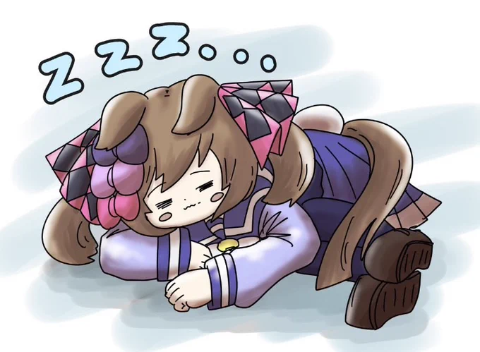 尻尾はなるべく床につけたくないらしい

#ひとくちファル子 