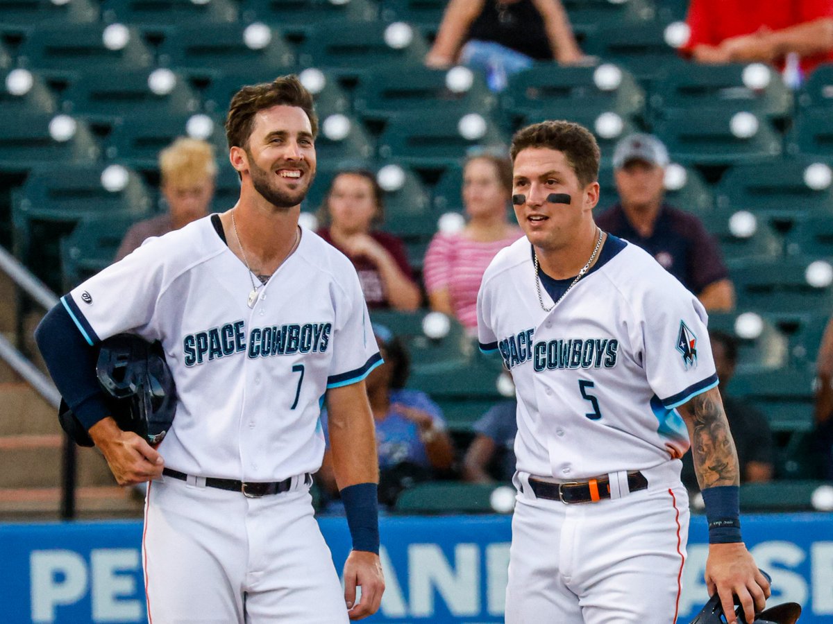 SLSpaceCowboys's tweet photo. "What do you call a happy (space) cowboy? ... A jolly rancher" -- Korey Lee, probably https://t.co/uhbUTgw5ED