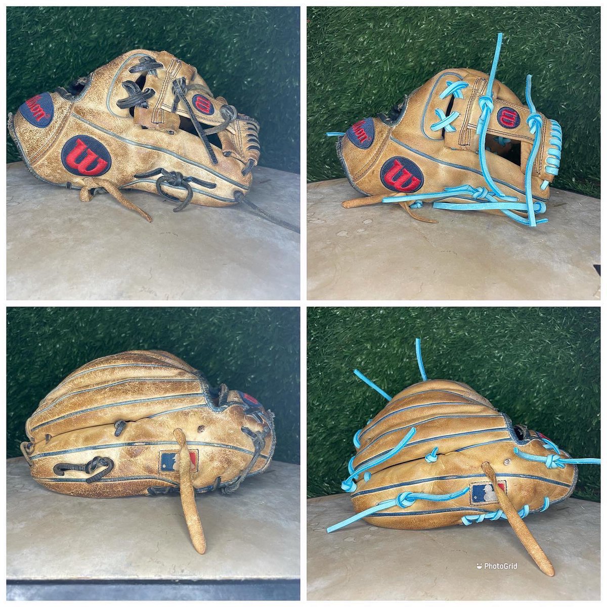 jlo2613's tweet photo. Wilson A2000 1786 @ballplayersbalm cleaner and conditioner and laces from @flatbillbaseball  #wilson #wilsonbaseball #wilsonbaseballgloves #wilsonbaseballglove #wilsona2000  #a2000 #ballplayersbalm #flatbillbaseball #gloverelace #gloverelacing #gloverepair #gloverelacer https://t.co/LavSNRQ0ri