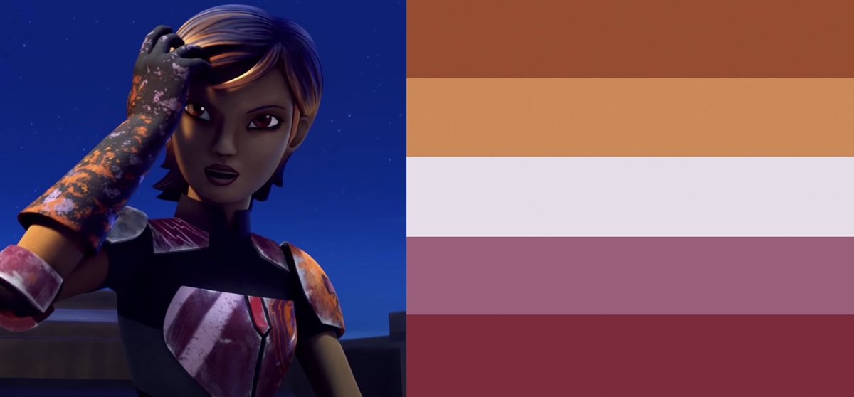 lothaldraws's tweet photo. Happy pride month to these flags I made from color-picking screenshots of Sabine ☺️ https://t.co/4ABdFYin1L