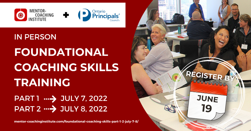 MentorCoachInst's tweet photo. Join us for 2 days of hands-on, interactive learning, designed to support busy educational leaders in the development of the mentor-coaching stance – skills, principles &amp; mindset – for supporting others in building their own capacity.