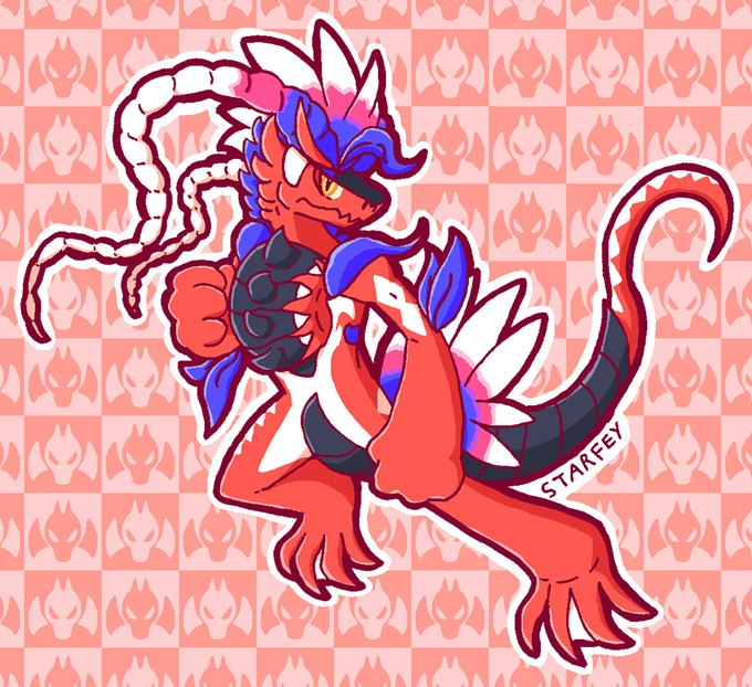 Koraidon And Miraidon but in Monster Hunter artstyle #pokemon