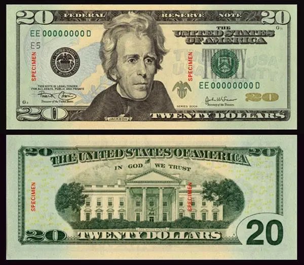 one dollar bill front