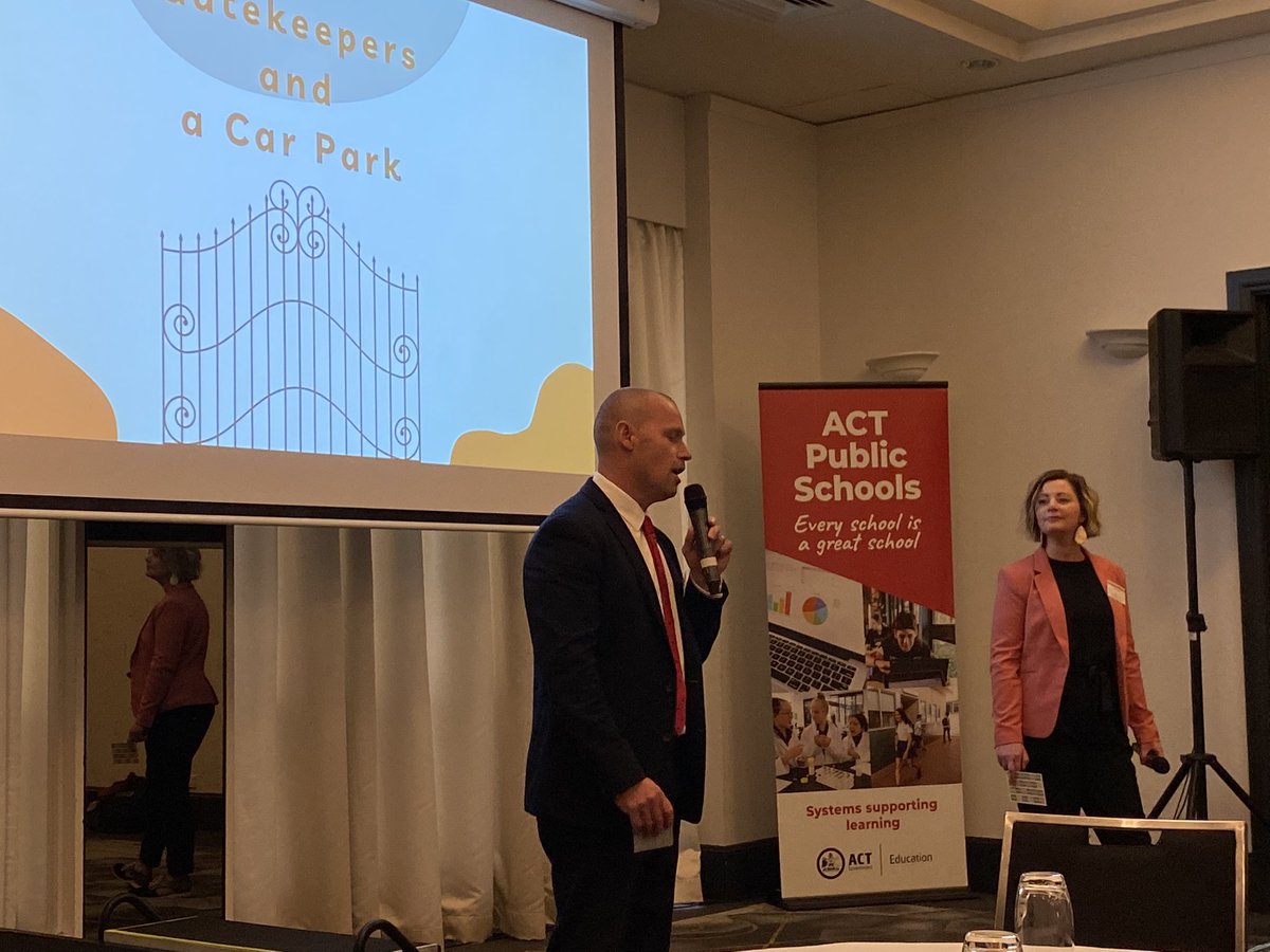 The expertise in our <a href="/ACTEducation/">ACT Public Schools</a> Directorate is outstanding. So good to hear from my Maribyrnong Primary colleague Principal Andrew Buesnel. What a brilliant storyteller and what a powerful story about inclusion and community. #LeadingForAll <a href="/KrisWillis10/">Kris Willis</a>