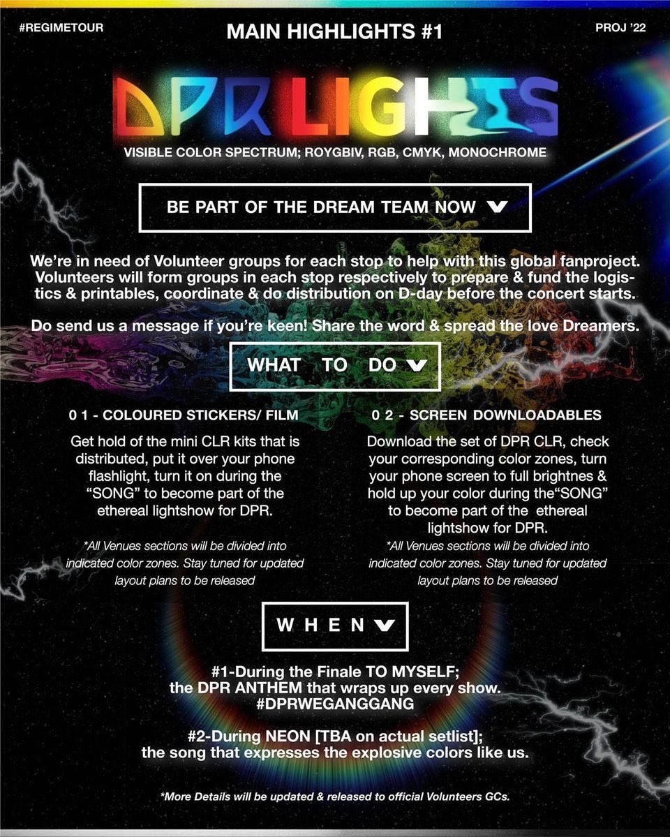 theedreamregime's tweet photo. UPDATE!!! We’re accepting volunteers until June 15th!!! Need more especially for the newly added shows 🌈 #thedprlightshow #DPR https://t.co/37uJCi1BN5