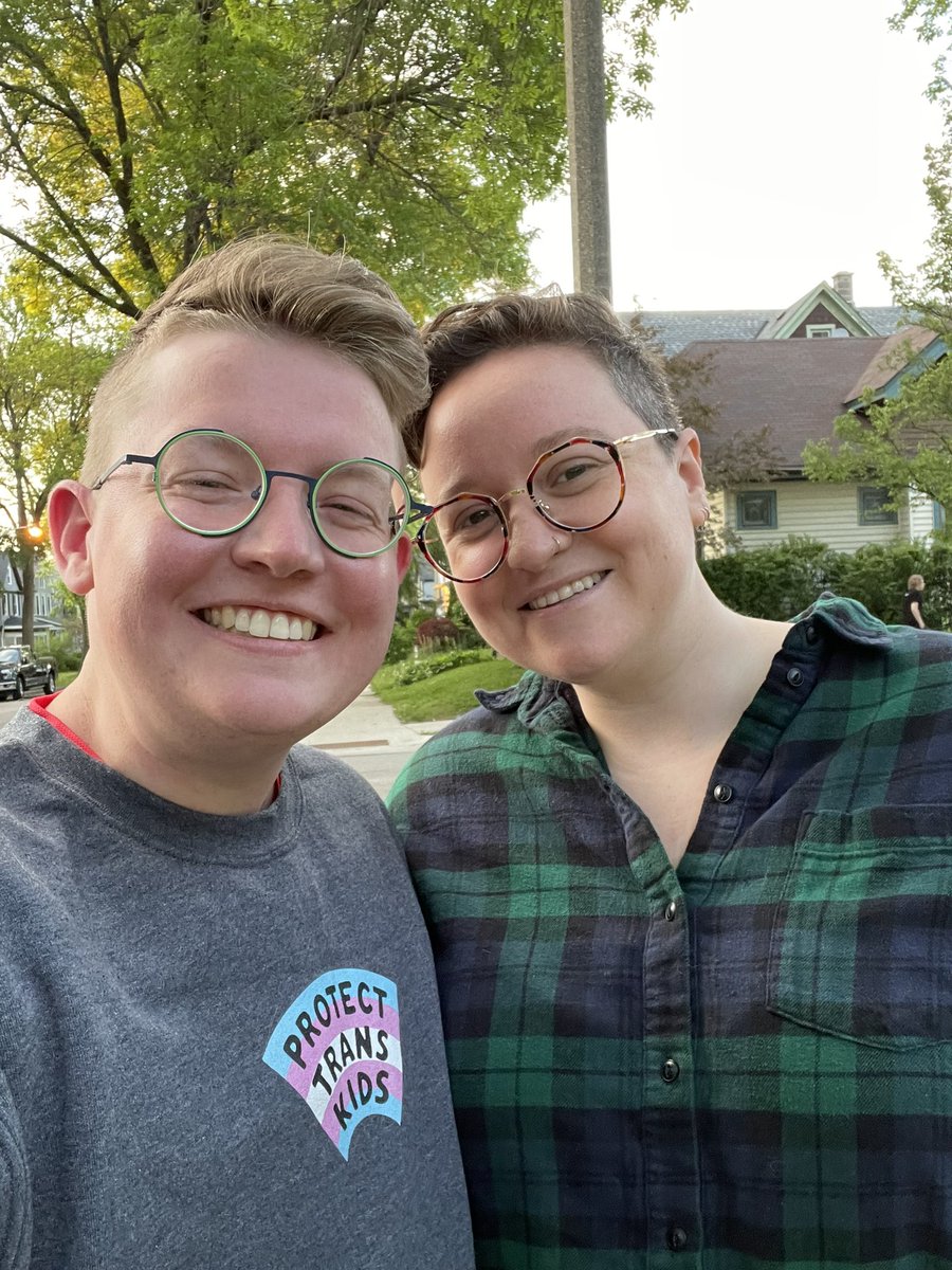 drmelpie's tweet photo. Happy Pride!! I still get misgendered in emails from my program even though I’ve used they/them for two years!! 🙃🙃🙃 https://t.co/GN5k6cPmQw