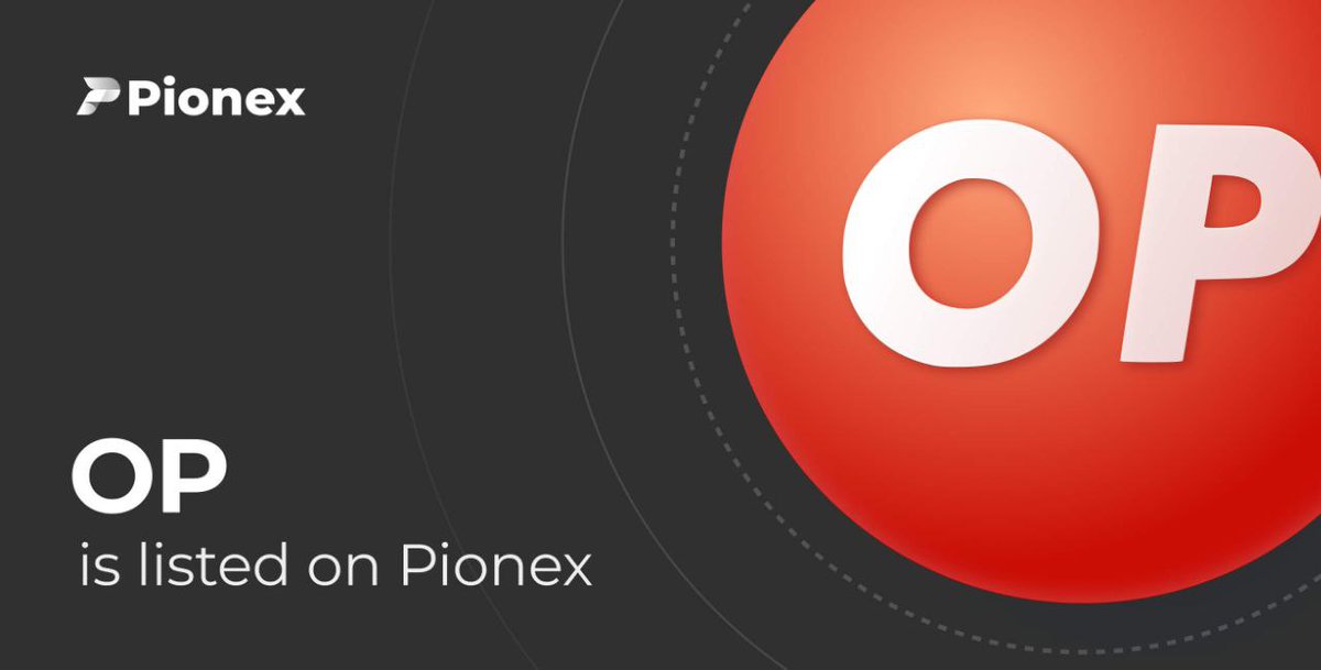 OP(Optimism) is listed on Pionex 
#OP 
#Optimism $op 
#Optimism 
#tradingcrypto 
#cryptocurrency
