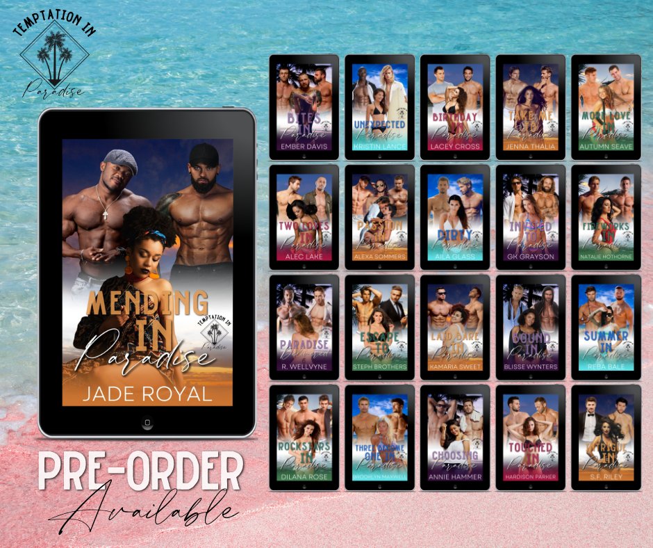 🌴🍹🌴🍹NEW RELEASE🌴🍹🌴🍹

By: Jade Royal 
Title: Mending In Paradise
Release Date: 6/02/22
Series: Temptation in Paradise
Genre: MFM BDSM Romance
Link: books2read.com/mendinginparad…
TBR: bit.ly/MendingInParad…

#menageromance #bwwm #bwbm #twiceasnice #jaderoyal