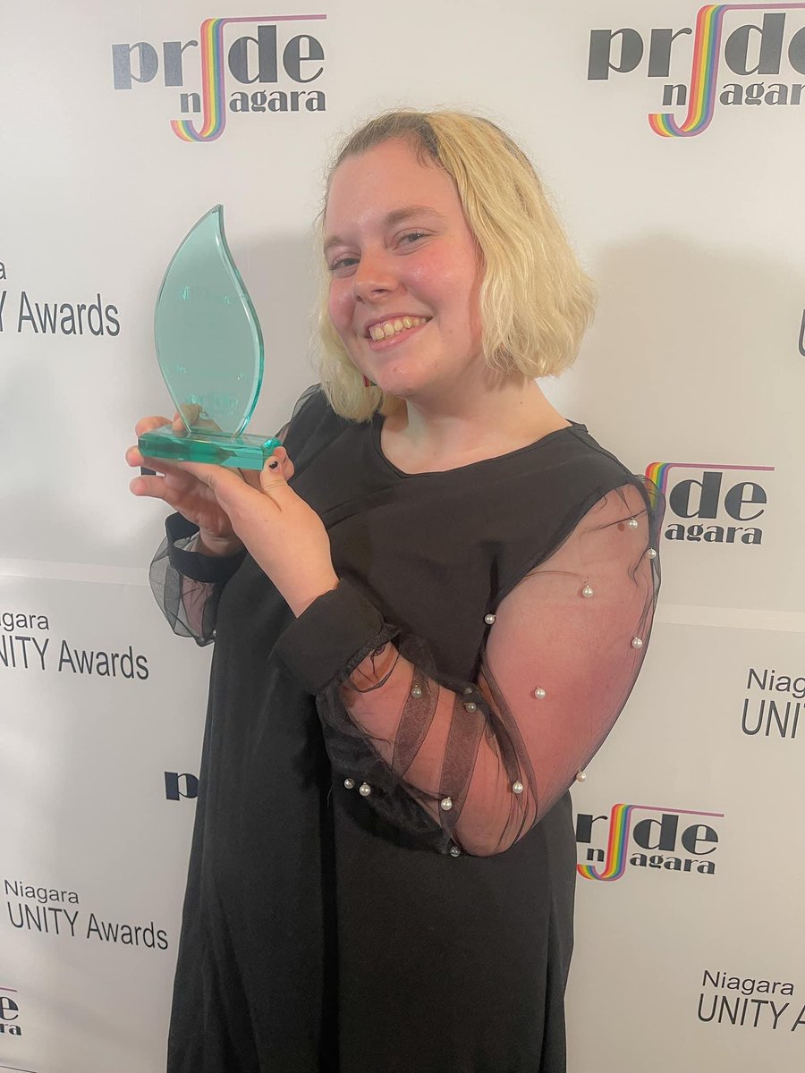 balsommike's tweet photo. Congratulations to @SecordPatriots grad @megclemmensen on her 2022 Outstanding Young Person #UnityAward @PrideNiagara https://t.co/s4dkCCzwMR