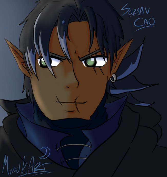 mizukiarts's tweet photo. Title: Sozaav Cao
Ah, Sozaav. My D&D Half-elf Rogue Assassin under the House of Dimir. (D&D Guide to Ravnica Campaign)
My all time favorite character I created and the best D&D campaign I experienced.
#digitalart #dnd #dnd5e #dndrogue #rogueassassin #oc #assassinoc #halfelf https://t.co/iB6rtfMbXV