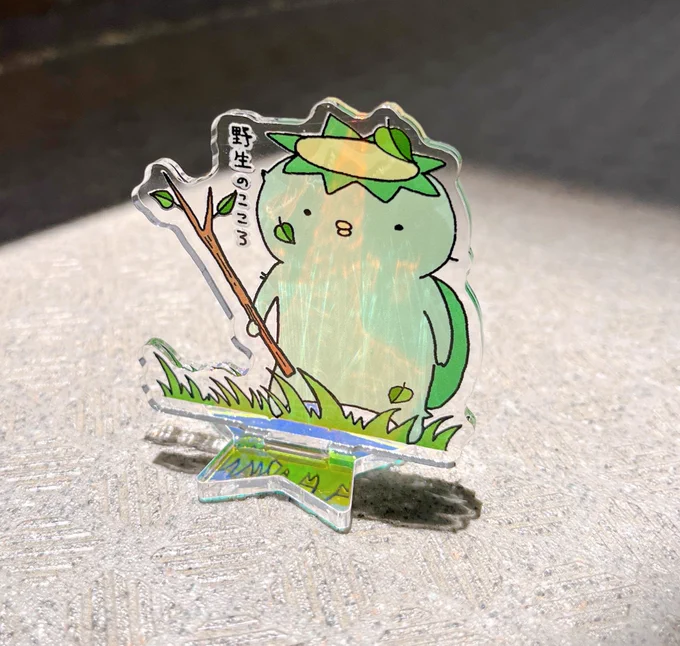 きゃーーーー!みてーーー!!!!カッパのアクスタ間に合った〜〜〜〜!!!!!!!よかった……!印刷所さんにお礼のメールをします…!!!全3種!1個700円の予定です!個包装するぞ〜〜! 