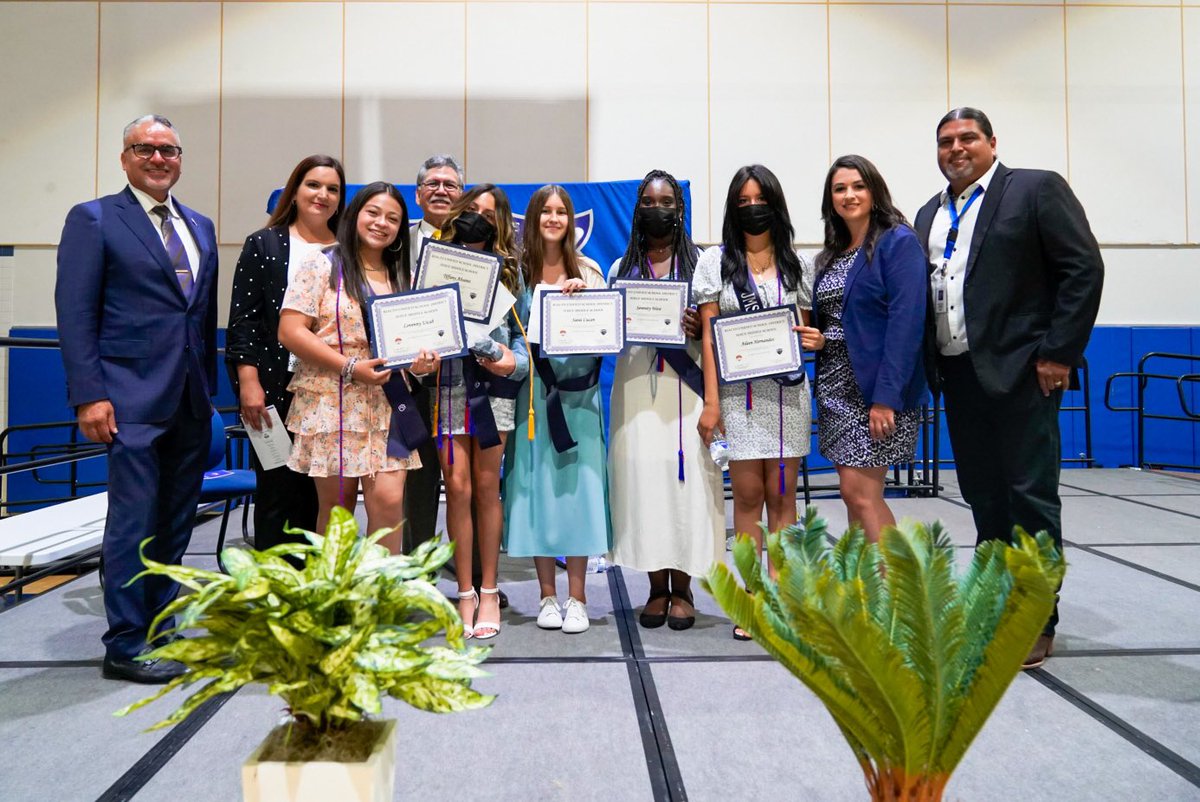 RialtoUSD's tweet photo. 🐆 THE JAGUARS SHINE! 

Jehue MS proudly celebrated 8th-grade students with a Promotion Ceremony for the memory books! Smiles all around as these Jaguars head to high school! 

You did it! These Jaguars are destined for greatness! 🎉 https://t.co/G2rT7Vktpu