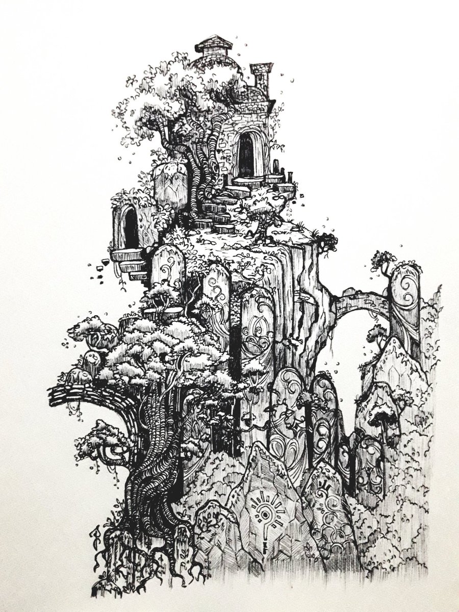 Drmz2infinity's tweet photo. 🍀Intertwined..
🍁Day 31 ~{31-5-22}
#Dailyart #sketch #doodle #nature #penart #art #arttwt #forest #artistontwitter #sketchbook #fantasyart #visualgallery https://t.co/anjTdHUiKY
