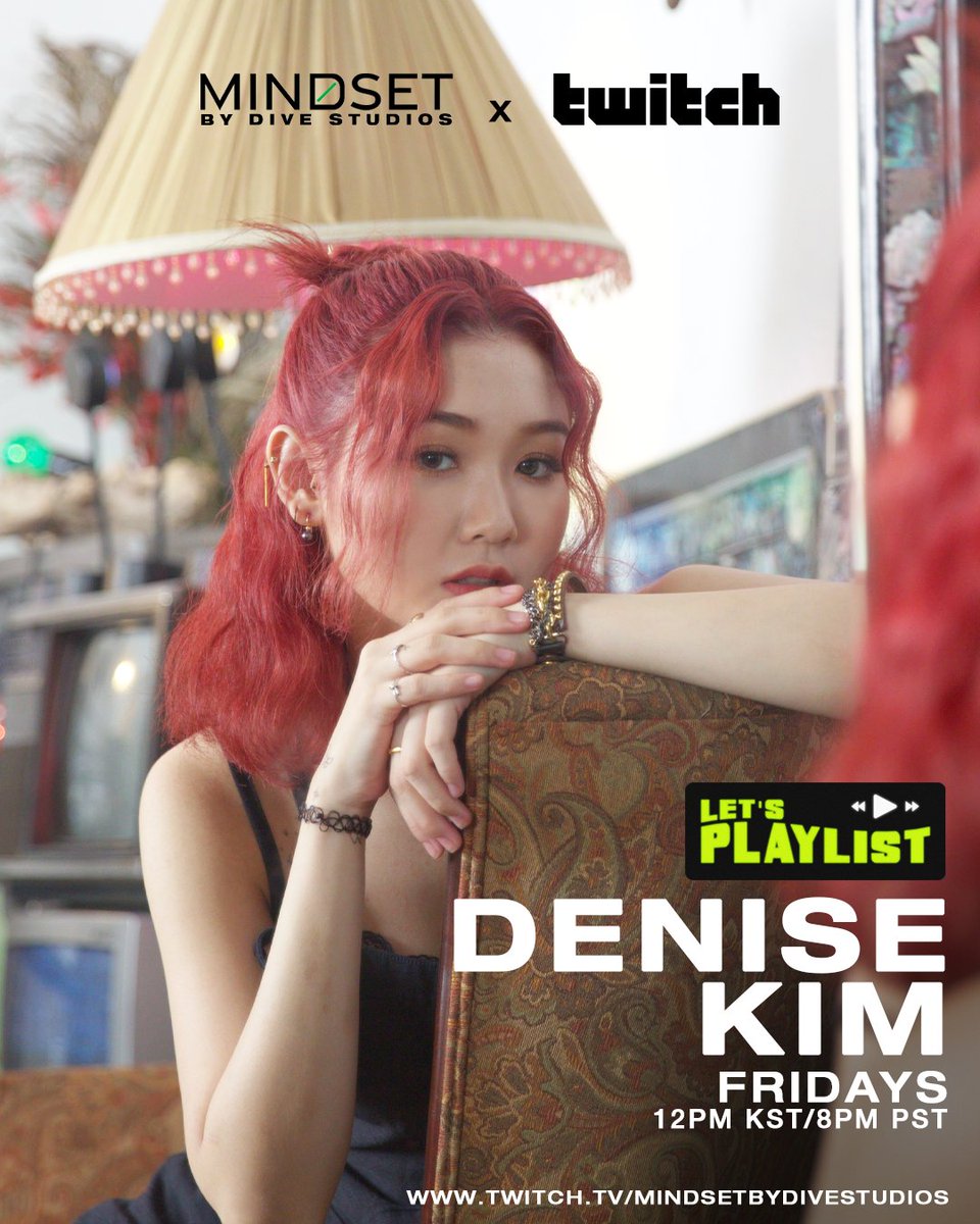 thedivestudios's tweet photo. Introducing a NEW Twitch show series, “LET’S PLAYLIST” with your hosts Sam Kim, Ashley Choi &amp; Denise Kim. Each week your hosts will talk about all things music, life &amp; a chance to interact with you guys LIVE.

#LetsPlaylist_SamKim #LetsPlaylist_AshleyChoi #LetsPlaylist_DeniseKim https://t.co/4Hr5aybodL
