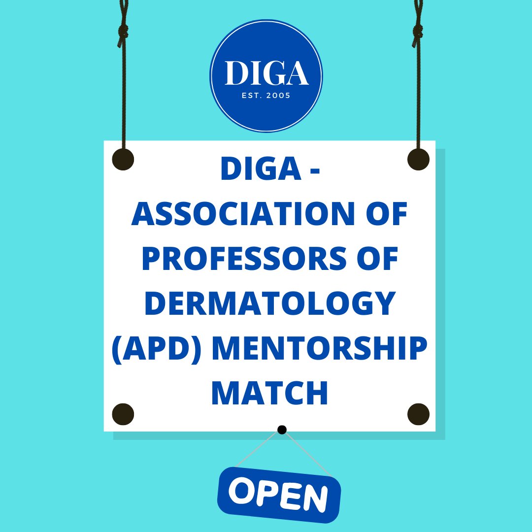National Dermatology Interest Group Association (@derminterest) on Twitter photo DIGA - Association of Professors of Dermatology Mentorship Match.
Dermatology residency 2022-2023 applicants can sign up to be paired with a dermatologist mentor!
Sign up link: forms.gle/oLjPcJKa21vcXk…
Questions? Contact - <a href="/SuryaVeerabagu/">Surya Veerabagu</a> DIGA - Association of Professors of Dermatology Mentorship Match.
Dermatology residency 2022-2023 applicants can sign up to be paired with a dermatologist mentor!
Sign up link: forms.gle/oLjPcJKa21vcXk…
Questions? Contact - <a href="/SuryaVeerabagu/">Surya Veerabagu</a>