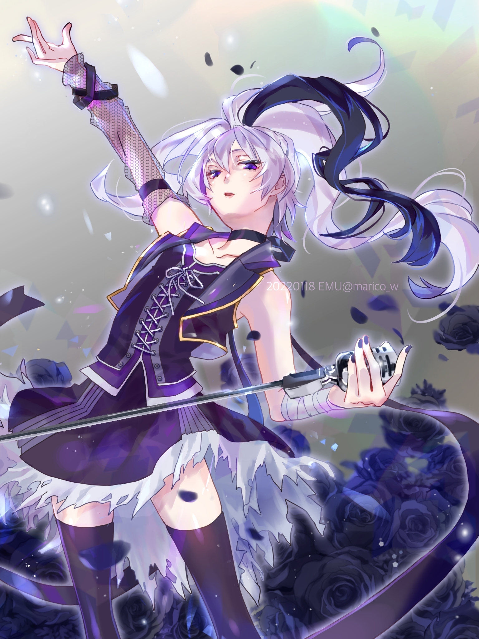 Piapro ピアプロ Emu Marico Wさんのv Flower さん クール Amp ビューティな雰囲気が ｲｲ V Flowerさんの色合いと黒薔薇が相性ぴったりですね T Co Rykuhqstck Piapro V Flower T Co B62cudf0nf Twitter