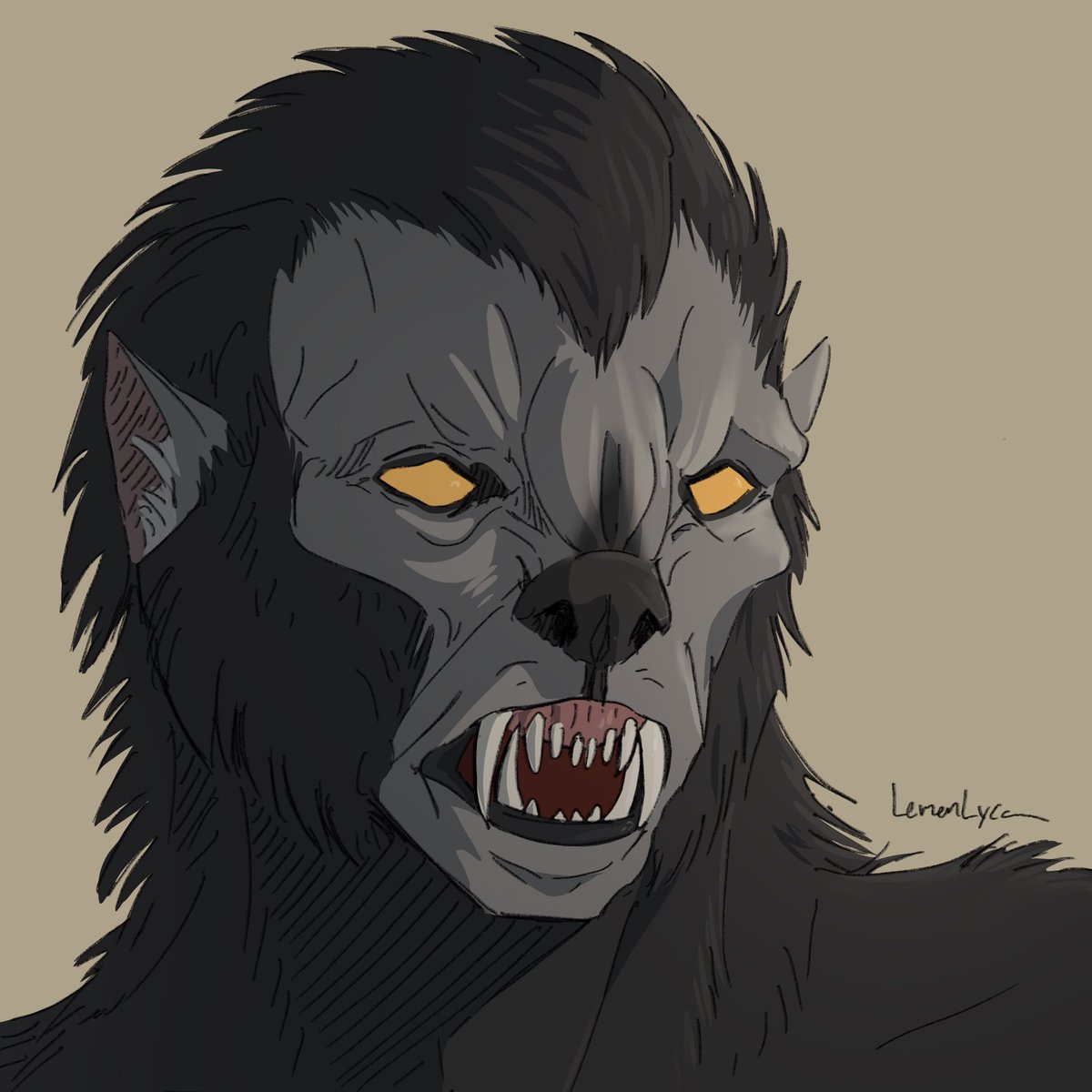 CitricCanine's tweet photo. Something small for #WerewolfWednesday https://t.co/hJpZ2pSSJf