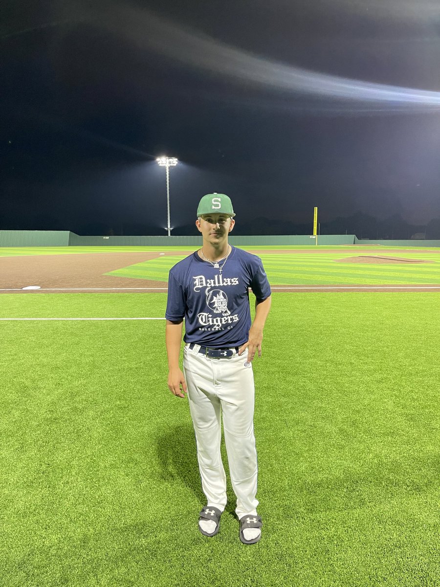 F: <a href="/DTigerBaseball/">Dallas Tigers</a> Cienega 6, USA Prime Cavemen Collegiate 4
PoG: <a href="/ryanhoneycutt__/">Ryan Honeycutt</a> 3 IP, 6K, 0H, R
Hitter: @WarrenRudman 2-4, R
Notable: <a href="/jaxsongregg/">Jaxson Gregg</a> 1-3, 3B, 2 RBI

#FiveToolCollegeNTX