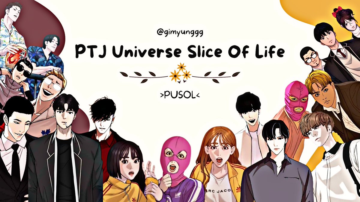 gimyunggg's tweet image. — Kelakuan anak-anak PTJ kalau ada di satu sekolah yang sama.

PTJ COMIC AU