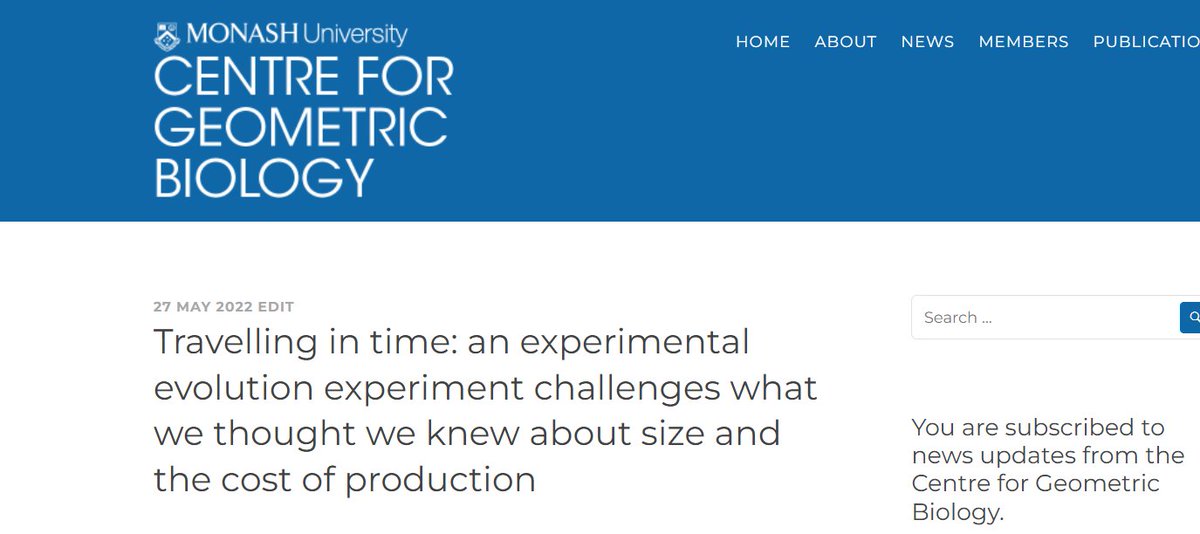 Non technical summary describing work that finds evolution can decouple the costs of production from size using the @RELenski lines cgb.org.au/2022/05/27/tra… @djm_MEEG <a href="/MikeJayMcD/">Michael J. McDonald</a>